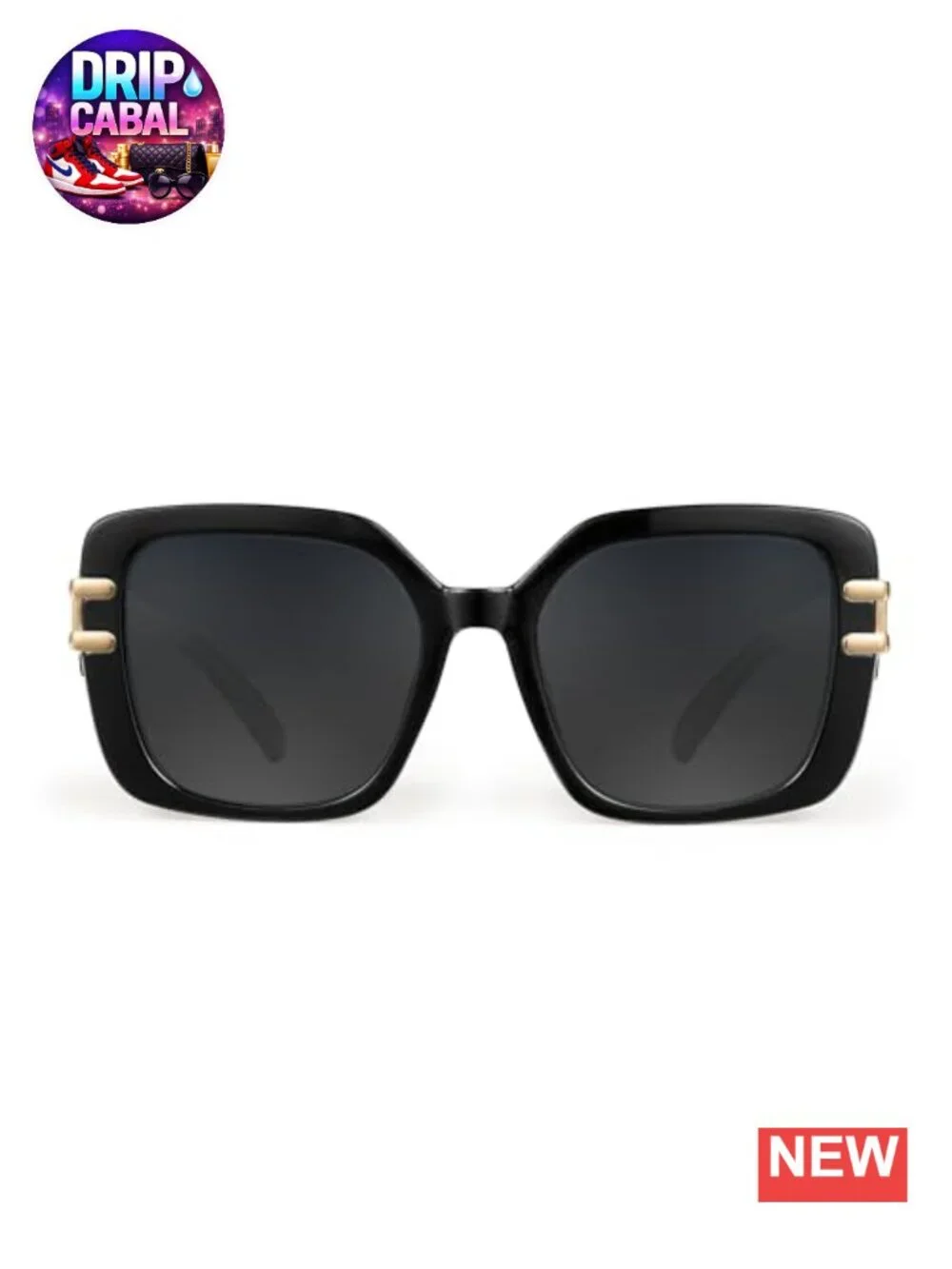 Oversized Square Polarized Sunglasses Women Retro Large UV400